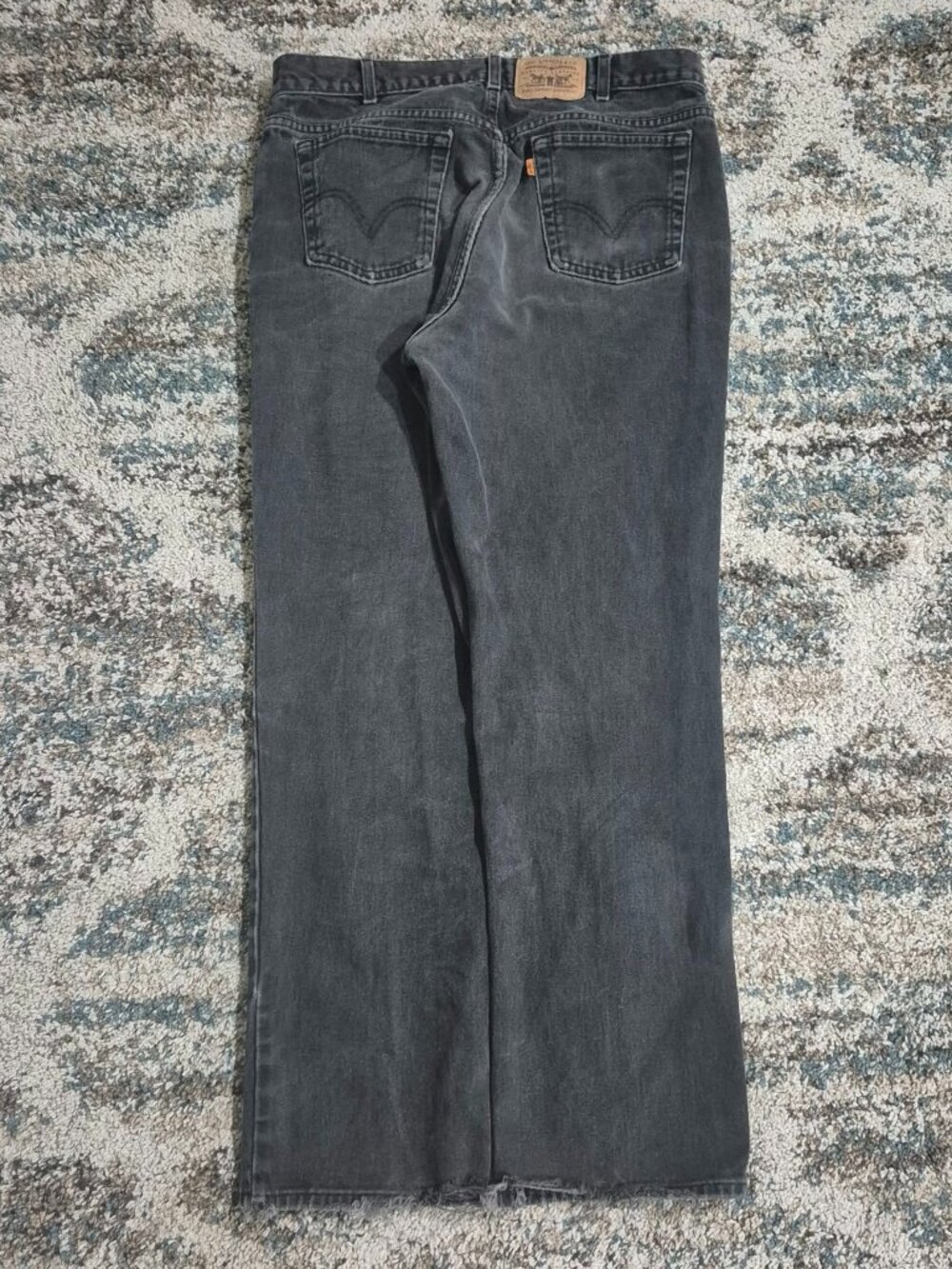 Vintage Levi's Orange Tab Faded Black Jeans – Size 36x30 (Relaxed/Baggy Fit)